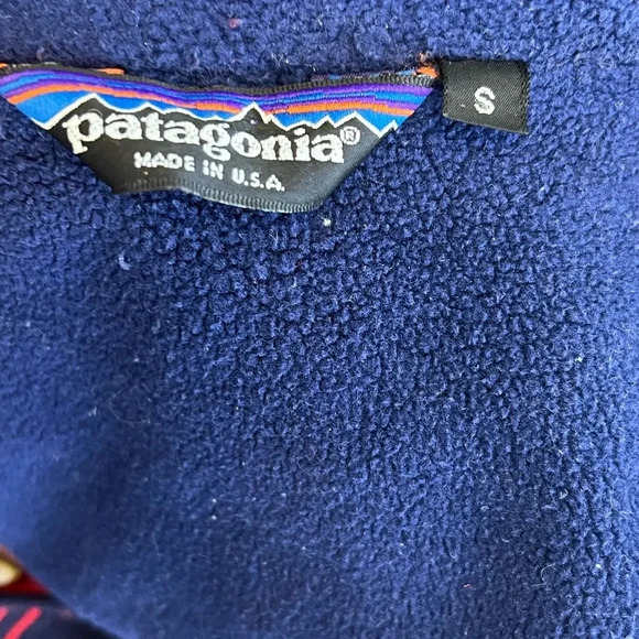 Vintage Patagonia men’s red nylon fleece lined jacket size small - Picture 4 of 6